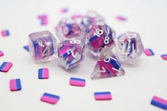 BISEXUAL FLAG RPG DICE SET